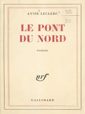 cover image of Le Pont du Nord